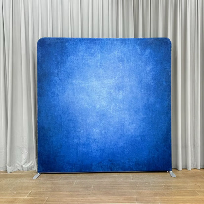 Deep blue velvet texture photo booth backdrop